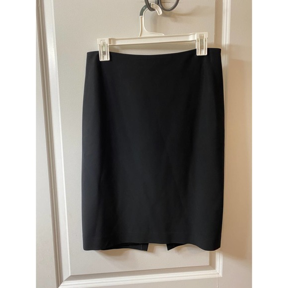 St. John Caviar Women's Small (4) Black Skirt Suit Silk - Picture 6 of 8